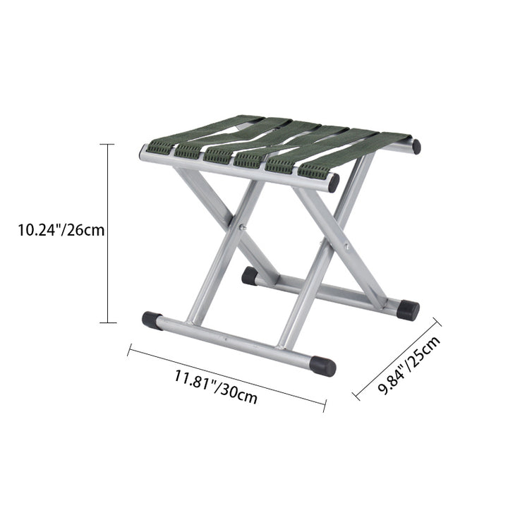 Silla de camping plegable contemporánea nórdica de polipropileno y acero al carbono cuadrada con respaldo para pesca, para exterior y patio 
