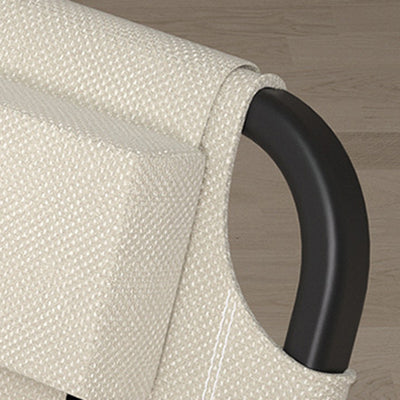 Silla de Camping Plegable con Respaldo de Madera y Reposabrazos de Madera, Tela Oxford Cuadrada de Simplicidad Contemporánea, Estructura de Acero al Carbono para Patio Exterior 