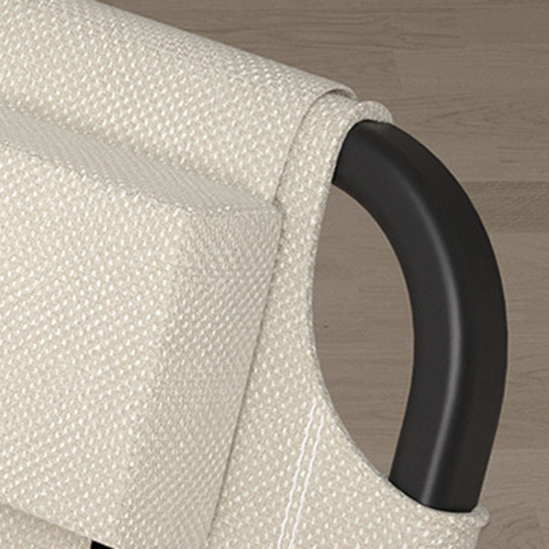 Silla de Camping Plegable con Respaldo de Madera y Reposabrazos de Madera, Tela Oxford Cuadrada de Simplicidad Contemporánea, Estructura de Acero al Carbono para Patio Exterior 