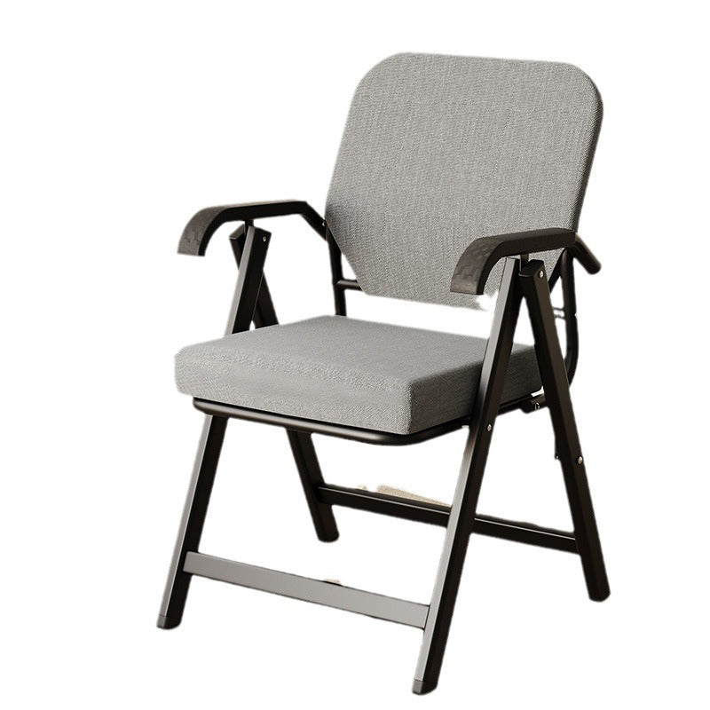 Modern Simplicity Square 3D Breathable Mesh Upholstered Foldable Desk Chair Backrest Armrest For Home Office