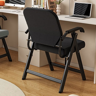 Modern Simplicity Square 3D Breathable Mesh Upholstered Foldable Desk Chair Backrest Armrest For Home Office
