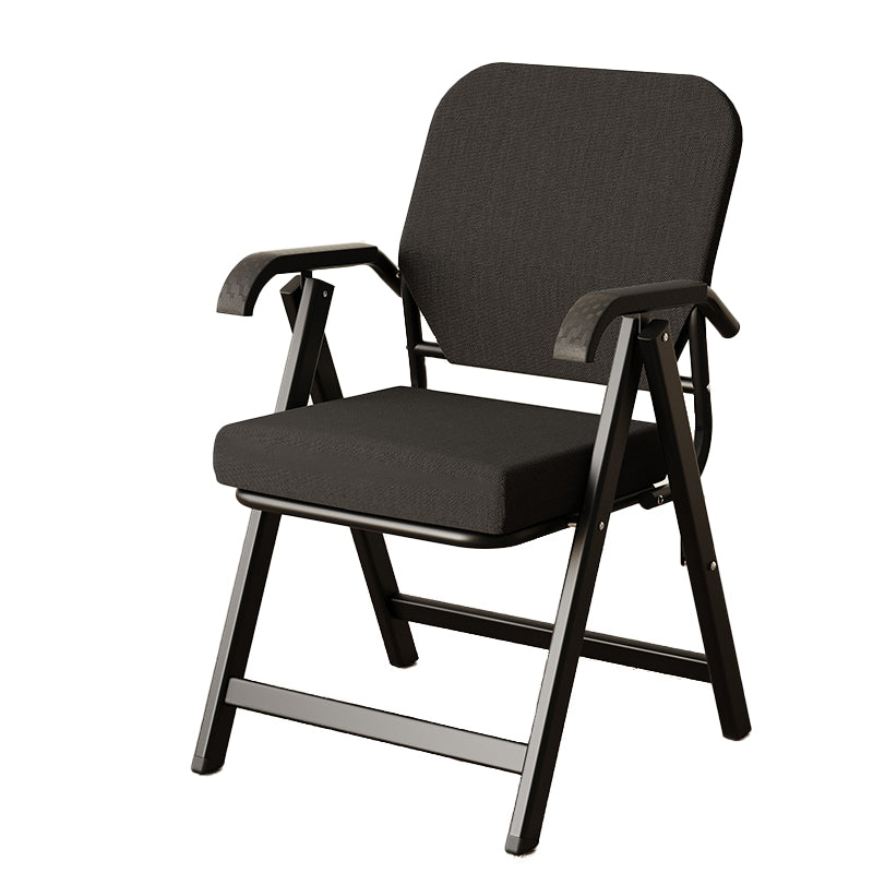 Modern Simplicity Square 3D Breathable Mesh Upholstered Foldable Desk Chair Backrest Armrest For Home Office