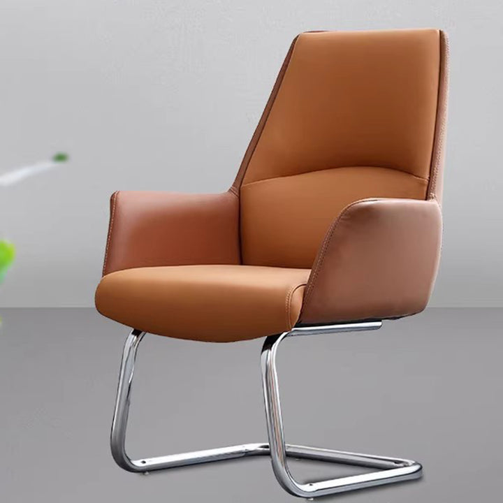 Moderner minimalistischer Schreibtischstuhl mit quadratischer Rückenlehne aus Kunstleder und Karbonstahl, drehbar, höhenverstellbar, mit Rollen, für Homeoffice 