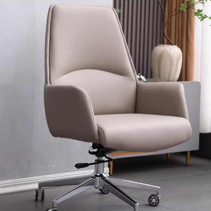 Moderner minimalistischer Schreibtischstuhl mit quadratischer Rückenlehne aus Kunstleder und Karbonstahl, drehbar, höhenverstellbar, mit Rollen, für Homeoffice 
