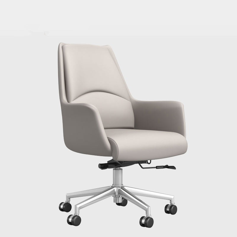 Moderner minimalistischer Schreibtischstuhl mit quadratischer Rückenlehne aus Kunstleder und Karbonstahl, drehbar, höhenverstellbar, mit Rollen, für Homeoffice 