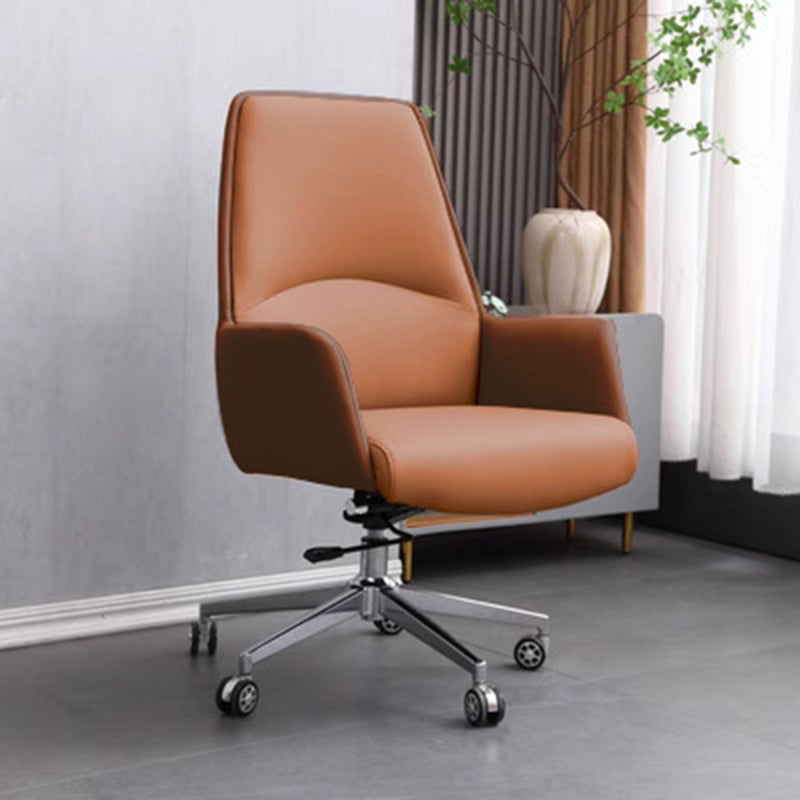 Moderner minimalistischer Schreibtischstuhl mit quadratischer Rückenlehne aus Kunstleder und Karbonstahl, drehbar, höhenverstellbar, mit Rollen, für Homeoffice 