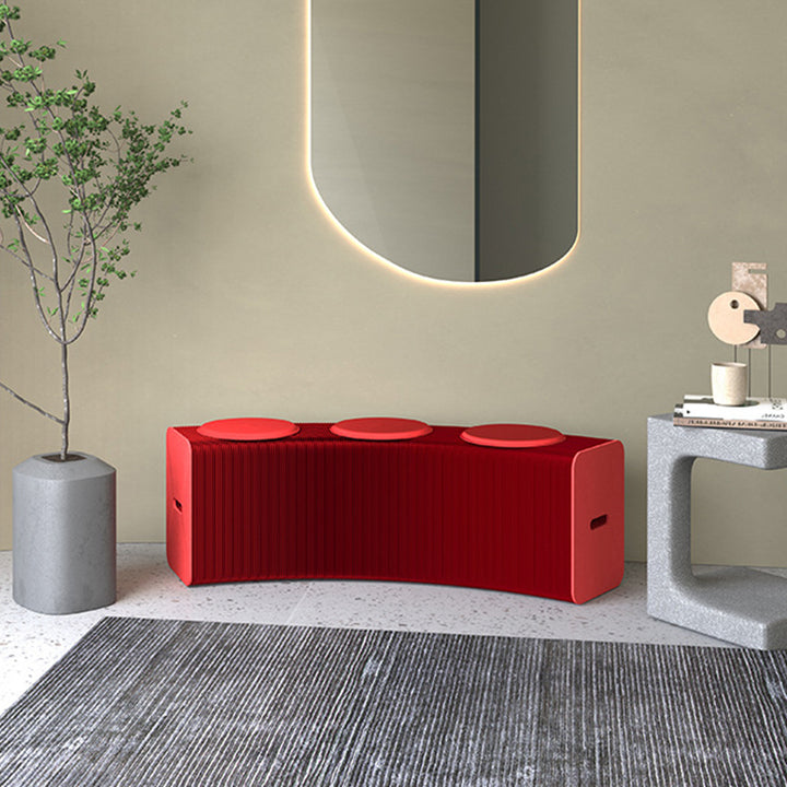Zeitgenössischer nordischer magnetischer Organza-Papier-Erweiterungs-Klappstuhl für das Wohnzimmer 