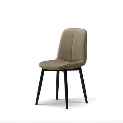 Contemporary Nordic Square Leather Metal Dining Chair Backrest For Dining Room