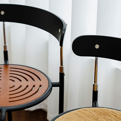 Moderner Luxus PU-Leder gepolsterter Esszimmerstuhl mit Flügelrückenlehne ohne Armlehnen für das Esszimmer 