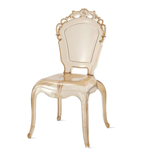 Moderner Luxus PU-Leder gepolsterter Esszimmerstuhl mit Flügelrückenlehne ohne Armlehnen für das Esszimmer 
