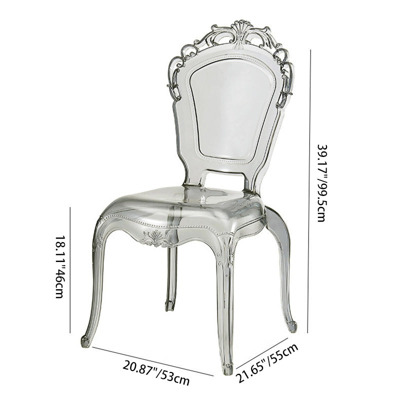 Moderner Luxus PU-Leder gepolsterter Esszimmerstuhl mit Flügelrückenlehne ohne Armlehnen für das Esszimmer 