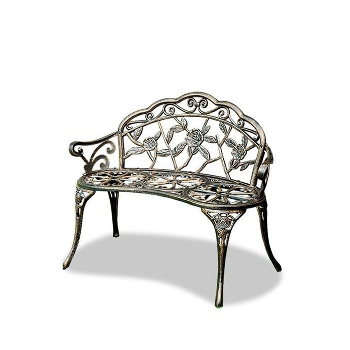 Contemporary Industrial Curved Aluminum Hollow Carving Waterproof Bench Backrest For Garden