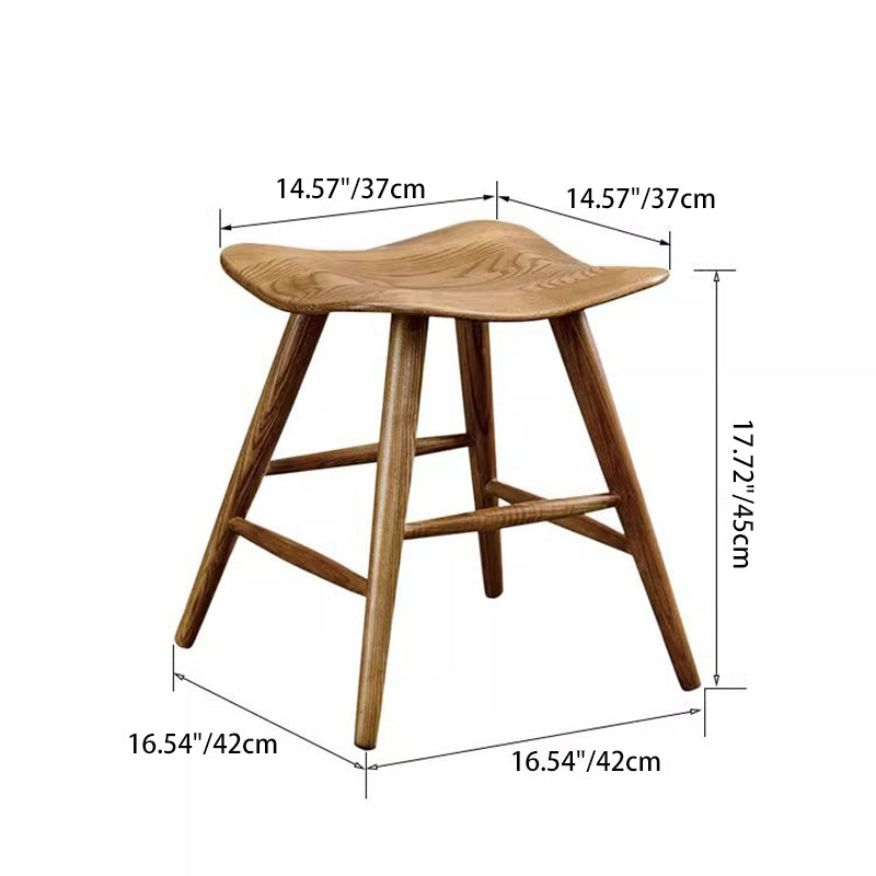 Zeitgenössischer nordischer quadratischer Barhocker aus Leder und Edelstahl mit niedriger Rückenlehne für das Esszimmer 