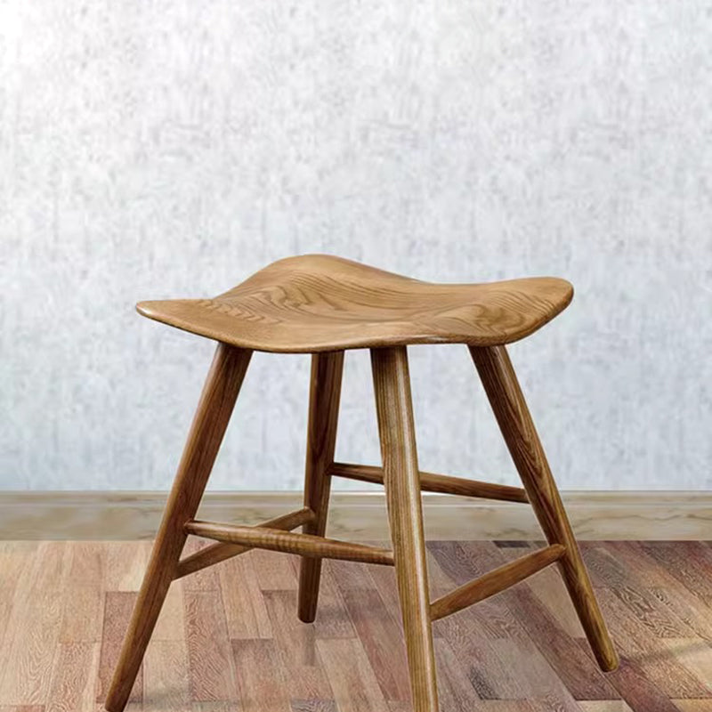 Zeitgenössischer nordischer quadratischer Barhocker aus Leder und Edelstahl mit niedriger Rückenlehne für das Esszimmer 