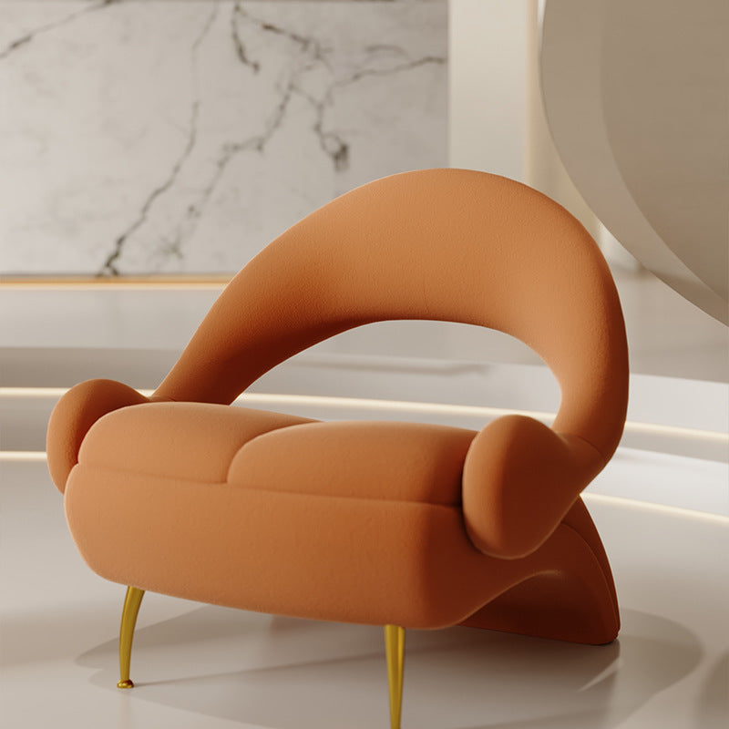Moderner Luxus PU-Leder gepolsterter Esszimmerstuhl mit Flügelrückenlehne ohne Armlehnen für das Esszimmer 