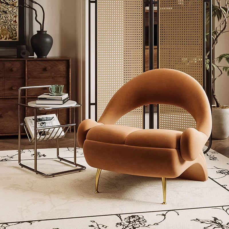 Moderner Luxus PU-Leder gepolsterter Esszimmerstuhl mit Flügelrückenlehne ohne Armlehnen für das Esszimmer 