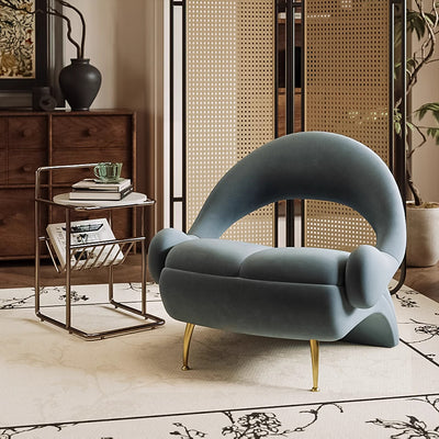 Moderner Luxus PU-Leder gepolsterter Esszimmerstuhl mit Flügelrückenlehne ohne Armlehnen für das Esszimmer 