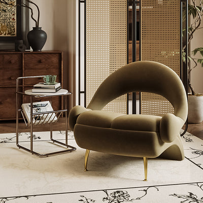 Moderner Luxus PU-Leder gepolsterter Esszimmerstuhl mit Flügelrückenlehne ohne Armlehnen für das Esszimmer 