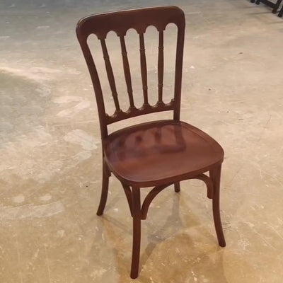 Chaise de Salle à Manger Moderne en Cuir Luxueux Courbé avec Dossier en Acier au Carbone 