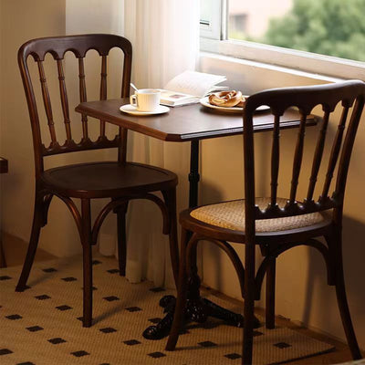 Chaise de Salle à Manger Moderne en Cuir Luxueux Courbé avec Dossier en Acier au Carbone 