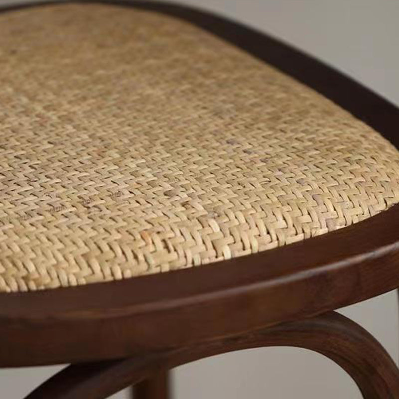Chaise de Salle à Manger Moderne en Cuir Luxueux Courbé avec Dossier en Acier au Carbone 