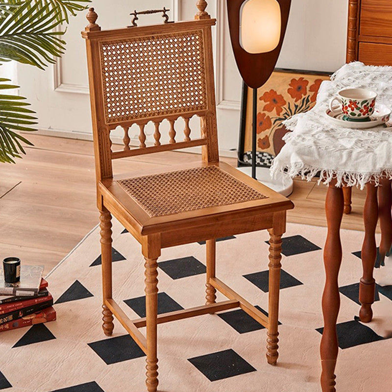 Moderner Luxus PU-Leder gepolsterter Esszimmerstuhl mit Flügelrückenlehne ohne Armlehnen für das Esszimmer 