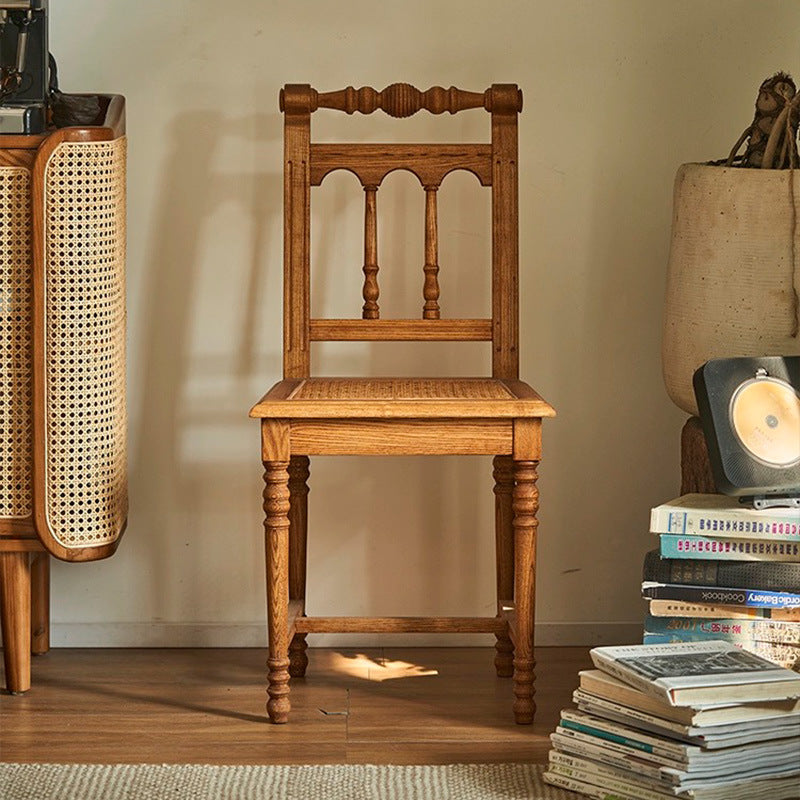 Moderner Luxus PU-Leder gepolsterter Esszimmerstuhl mit Flügelrückenlehne ohne Armlehnen für das Esszimmer 