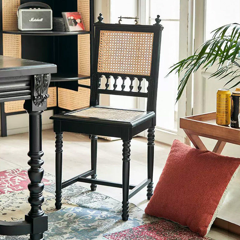 Moderner Luxus PU-Leder gepolsterter Esszimmerstuhl mit Flügelrückenlehne ohne Armlehnen für das Esszimmer 
