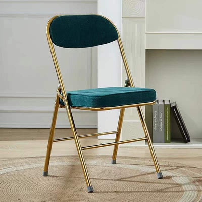 Chaise de Salle à Manger Moderne en Cuir Luxueux Courbé avec Dossier en Acier au Carbone 