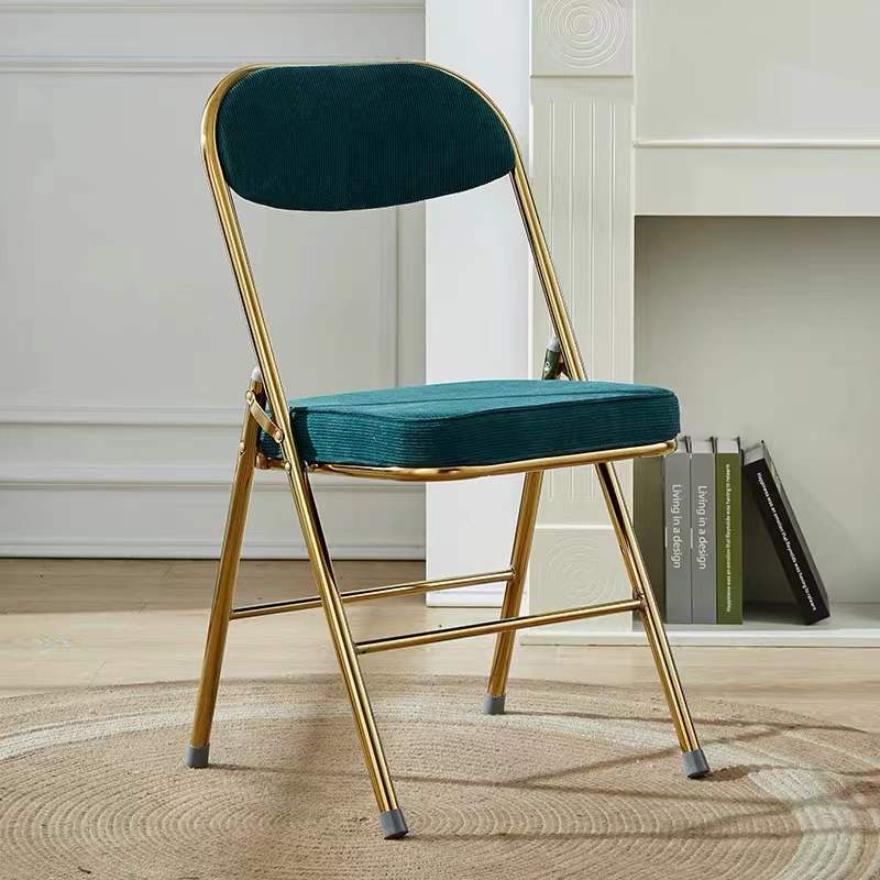 Chaise de Salle à Manger Moderne en Cuir Luxueux Courbé avec Dossier en Acier au Carbone 