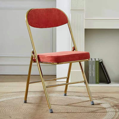 Chaise de Salle à Manger Moderne en Cuir Luxueux Courbé avec Dossier en Acier au Carbone 