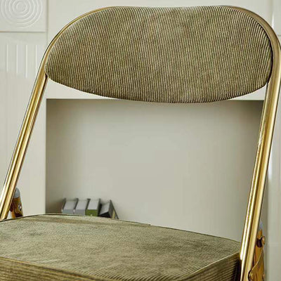 Chaise de Salle à Manger Moderne en Cuir Luxueux Courbé avec Dossier en Acier au Carbone 