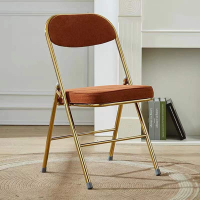 Chaise de Salle à Manger Moderne en Cuir Luxueux Courbé avec Dossier en Acier au Carbone 