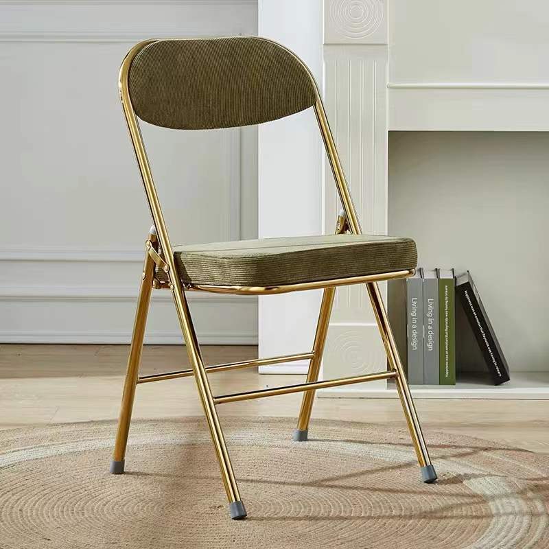 Chaise de Salle à Manger Moderne en Cuir Luxueux Courbé avec Dossier en Acier au Carbone 