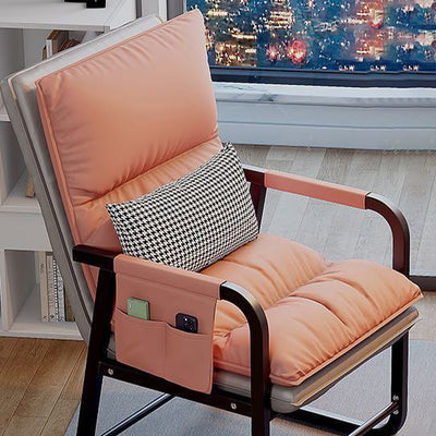 Contemporary Nordic Double-Layer Tech Fabric Upholstered Desk Chair Adjustable Backrest Armrest For Home Office