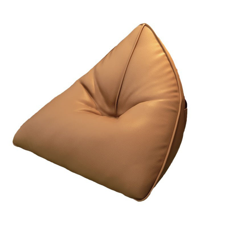 Silla reclinable de bolsa de frijoles de tela técnica triangular escandinava contemporánea para sala de estar 