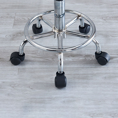 Taburete de bar giratorio de altura ajustable de metal con respaldo de tela tecnológica redonda de simplicidad contemporánea para comedor 
