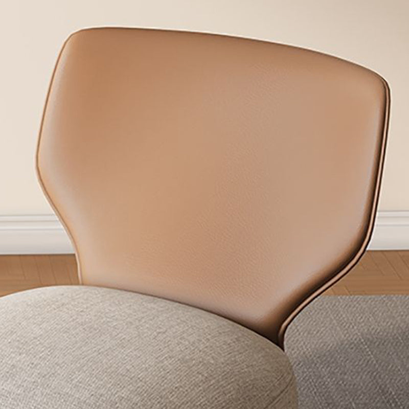 Contemporary Nordic Square Fabric Upholstered Accent Chair Backrest For Living Room