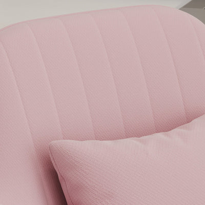 Silla de escritorio giratoria ajustable en altura con respaldo tapizado en franela cuadrada de simplicidad contemporánea para estudio 