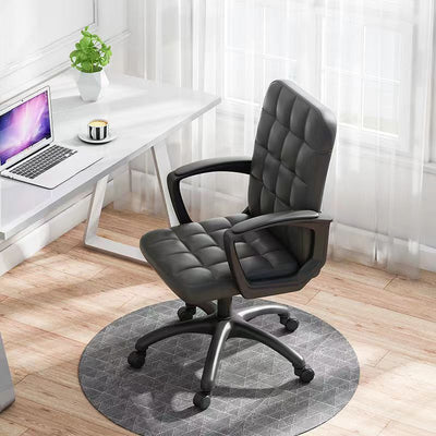 Silla de escritorio giratoria ajustable en altura con respaldo tapizado en tela cuadrada de simplicidad contemporánea para estudio 