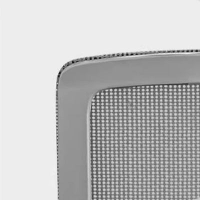 Silla de escritorio con respaldo de reposabrazos de tela de malla cuadrada de simplicidad contemporánea con estructura de metal para estudio 