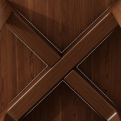 Taburete bajo apilable de madera maciza cuadrado de simplicidad contemporánea para sala de estar 