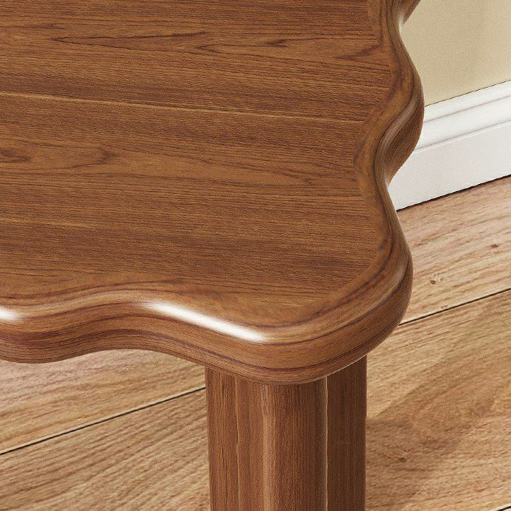 Taburete bajo apilable de madera maciza cuadrado de simplicidad contemporánea para sala de estar 