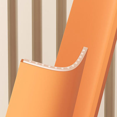 Tabouret de vanité empilable en plastique carré nordique contemporain sans dossier pour chambre 