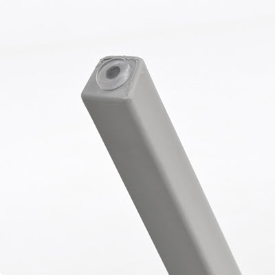 Silla de comedor apilable de plástico cuadrada de simplicidad moderna con respaldo sin brazos para comedor 