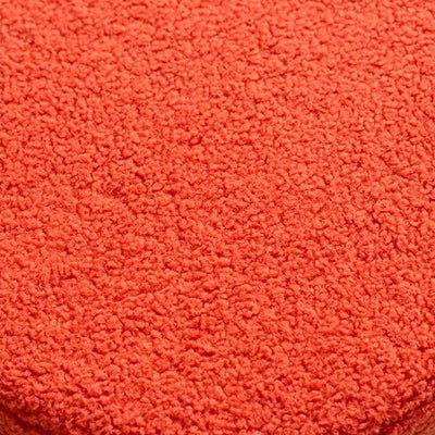 Contemporary Creative Lamb Fleece Cylinder Pouf Footstool For Entryway