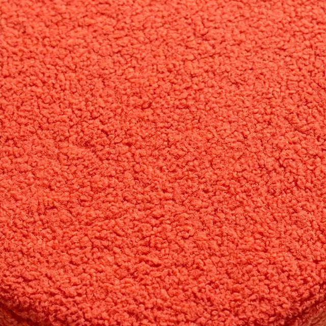 Contemporary Creative Lamb Fleece Cylinder Pouf Footstool For Entryway