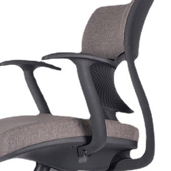 Contemporary Simplicity Ergonomic Fabric Upholstered Height-Adjustable Swivel Office Chair Desk Chair Footrest For Home Office