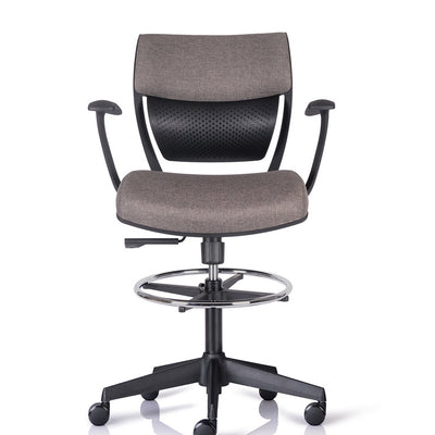 Contemporary Simplicity Ergonomic Fabric Upholstered Height-Adjustable Swivel Office Chair Desk Chair Footrest For Home Office