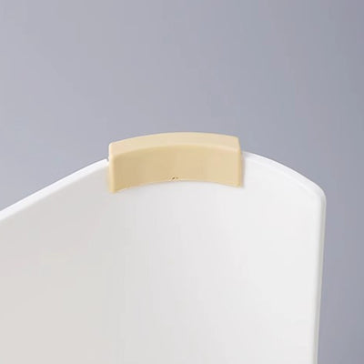 Tabouret bas empilable en plastique portable carré scandinave contemporain pour salon 